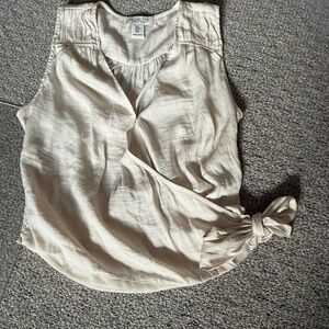 Rachel Zoe Cream Sleeveless Blouse